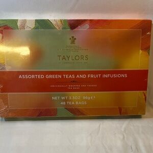 Taylor Assorted Green Teas and Fruit Infusions - 48 Tea Bags